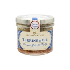 TERRINE D OIE POIRE ET JUS TRUFFE 90G DUCS DE GASCOGNE