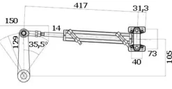 Timonerie hydrolique Gotech in-board pour moteurs jusqu'à 115CV - ULTRAFLEX