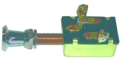 Tirette a 2 plots - Interrupteur 20a à 2 bornes – on (tiré) / off (poussé). filetage ø9.5 x 25mm