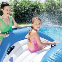 Toboggan gonflable pour piscine enterrée