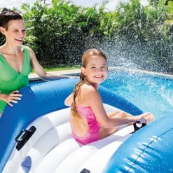 Toboggan gonflable pour piscine enterrée