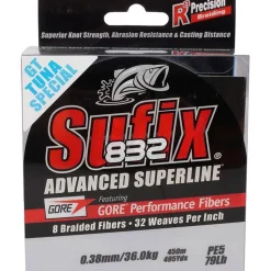 Tresse 832 Advanced Superline spécial Thon 450M SUFIX
