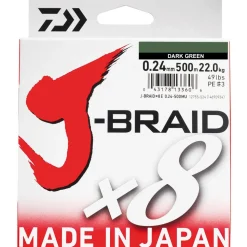 TRESSE DAIWA J-BRAID X8 300M VERT
