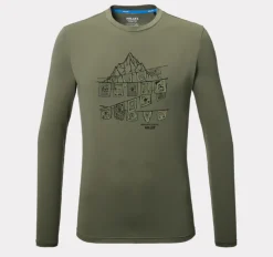 T-Shirt de randonnée Homme SENECA TS LS UV M - GRAPE LEAF - MILLET