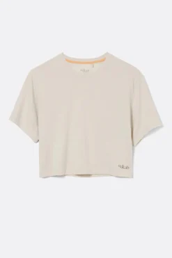 T-Shirt de randonnée Femme Rivelin Crop Tee Wmns Pebble - RAB
