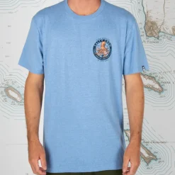 T-SHIRT DEEP REACH BLUE SALTY CREW
