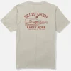 T-SHIRT MANCHES COURTES SALTY CREW BOTTLE ROCKET HOMME COULEUR MOONBEAM | SALTY CREW