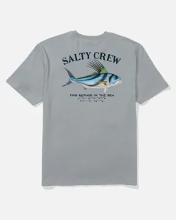 T-SHIRT MANCHES COURTES SALTY CREW ROOSTER PREMIUM HOMME COULEUR QUARRY | SALTY CREW