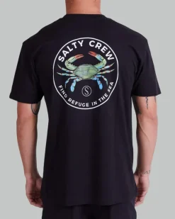 T-SHIRT MANCHES COURTES SALTY CREW BLUE CRABBER PREMIUM HOMME COULEUR BLACK | SALTY CREW
