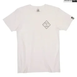 T-SHIRT TIPPET S/S WHITE SALTY CREW