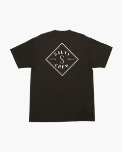 T-SHIRT TIPPET S/S WHITE SALTY CREW