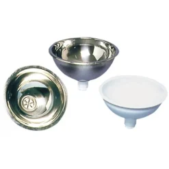 Vasque demi-ronde bain inox poli miroir 350x150mm