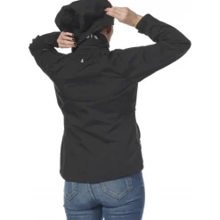 Veste de pont à capuche amovible femme SARDINIA 2.0 noir MUSTO