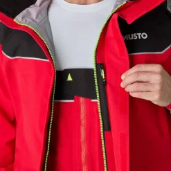 Veste de quart hauturière homme BR3 PERTEX® OFFSHORE rouge MUSTO