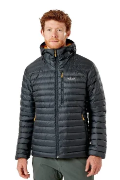 Veste doudoune homme plume Microlight Alpine Jacket gris RAB