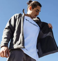 Veste polaire zippée homme FAST TREK™ II gris clair COLUMBIA