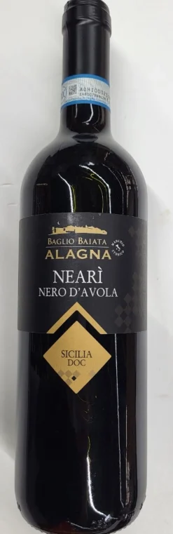 VIN ROUGE NERO D'AVOLA IGT 13° 75CL