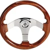 Volant acajou branches+moyeu en inox 350 mm - Osculati