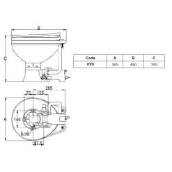 WC ELECTRIQUE 12V - LALIZAS
