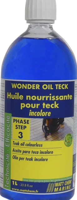 WONDER OIL - Huile pour teck incolore - bidon de 1 litre