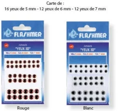 YEUX À COLLER FLASHMER 3D